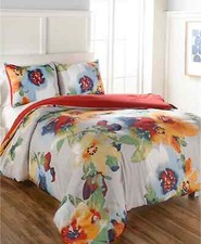 Hallmart Collectibles Kerra Floral Vibrant 3-Pc Comforter Set - KING - Red Multi