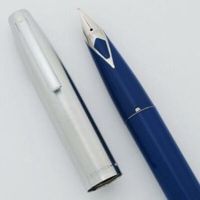 Sheaffer 440 Fountain Pen - Lt Blue, Fine Short Diamond Nib (New Old Stock)