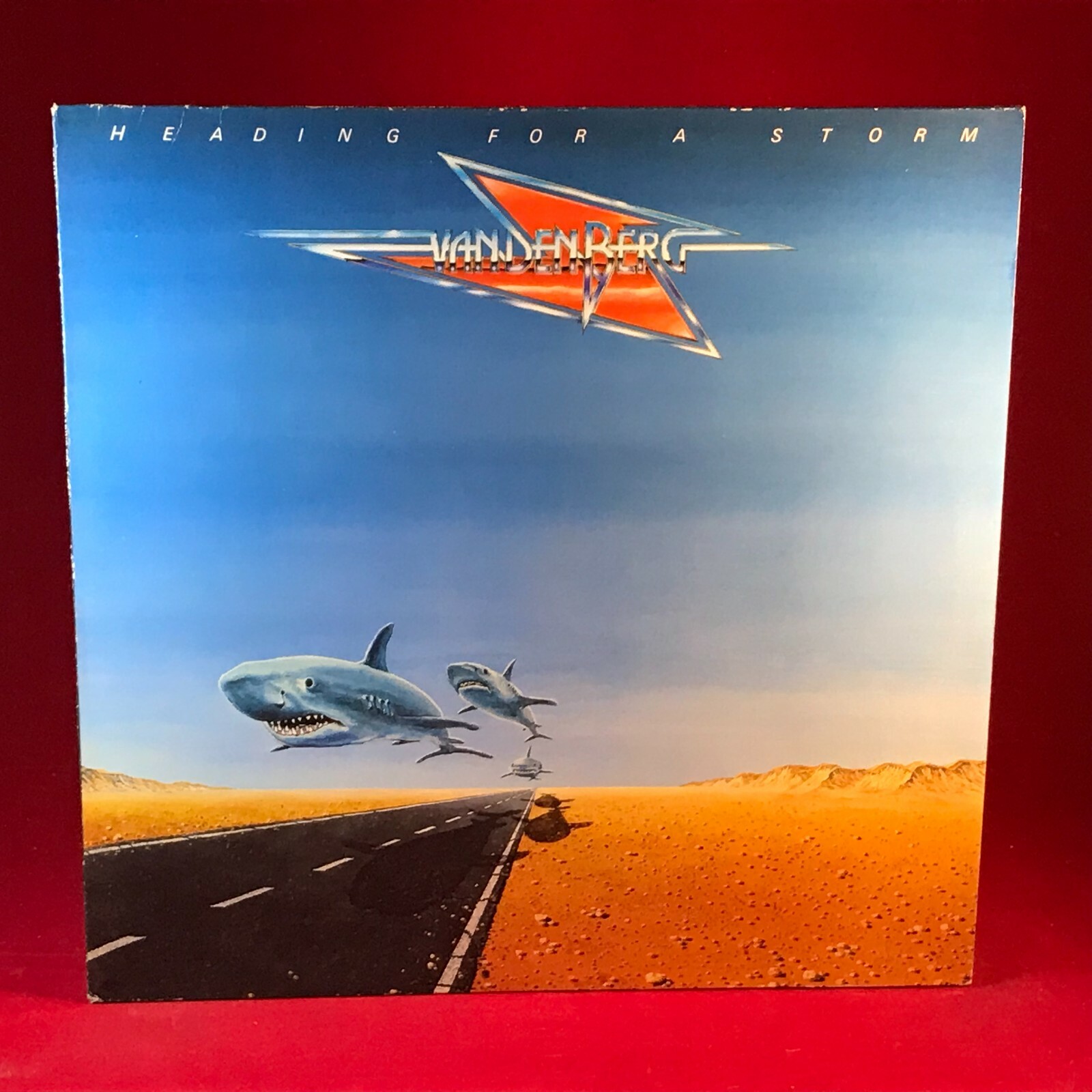 VANDENGF Heading For A Storm 1983 German vinyl LP Adrian Friday Night original pressing
