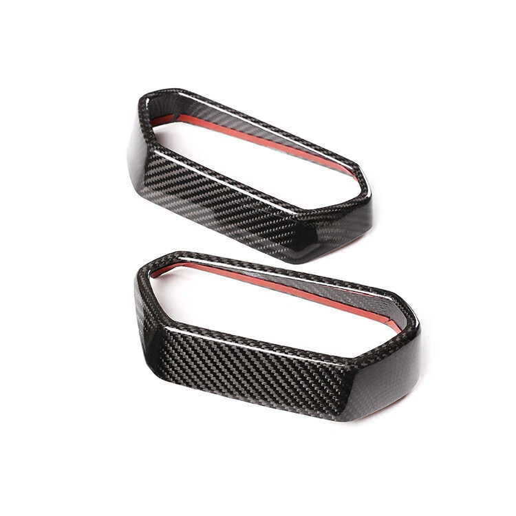 Embellecedores de ventilación de flujo de aire acondicionado interiores de fibra de carbono para Lamborghini Urus 2018-23 Foto 4 de 4