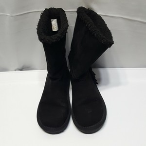 Botas Negras Chicas A7 Michael Kors De Cuero De Gamuza De Piel Forrada de  acento de oro talla 1 EU 32 | eBay