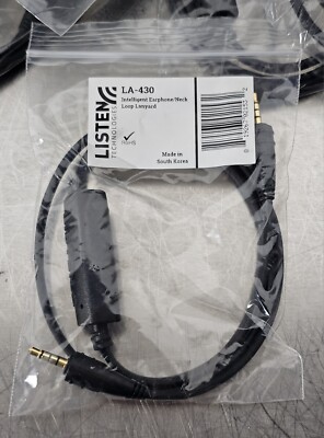 Listen LA-430 Intelligent Earphone/Neck Loop Lanyard