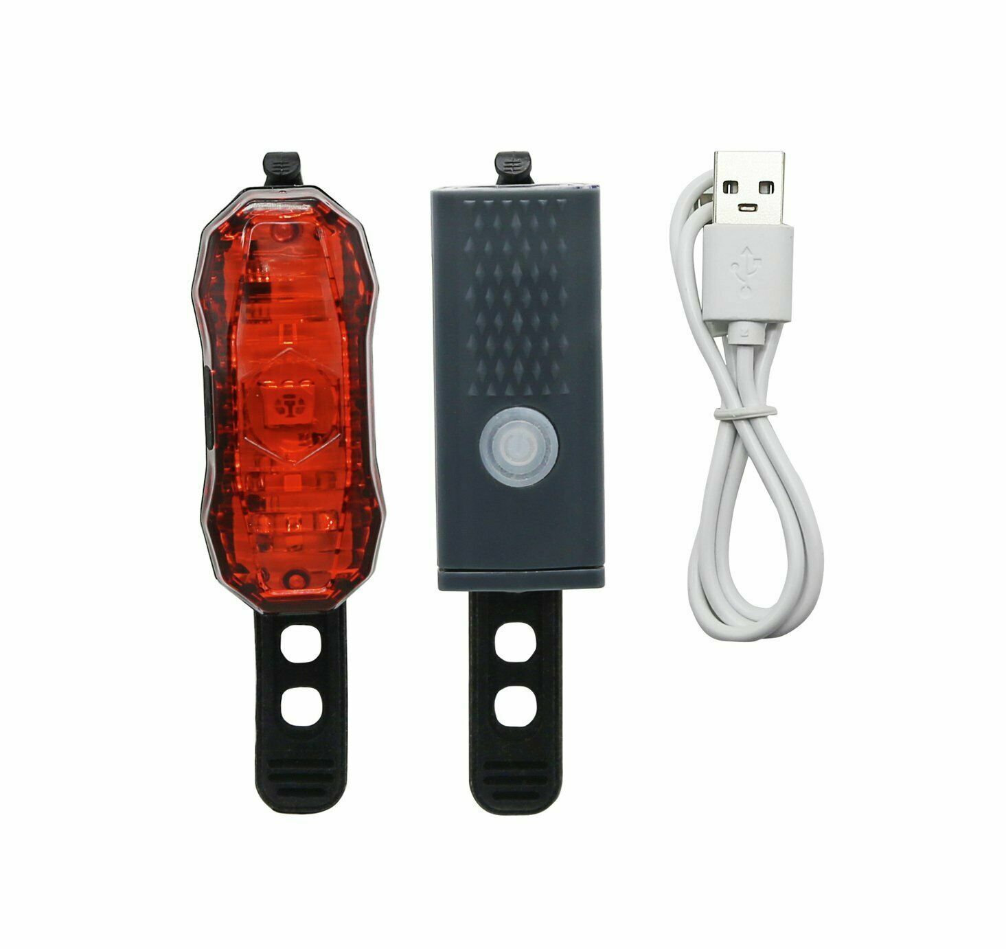 Challenge USB Rechargeable Front and Rear Bike Light Set 9194498 eBay