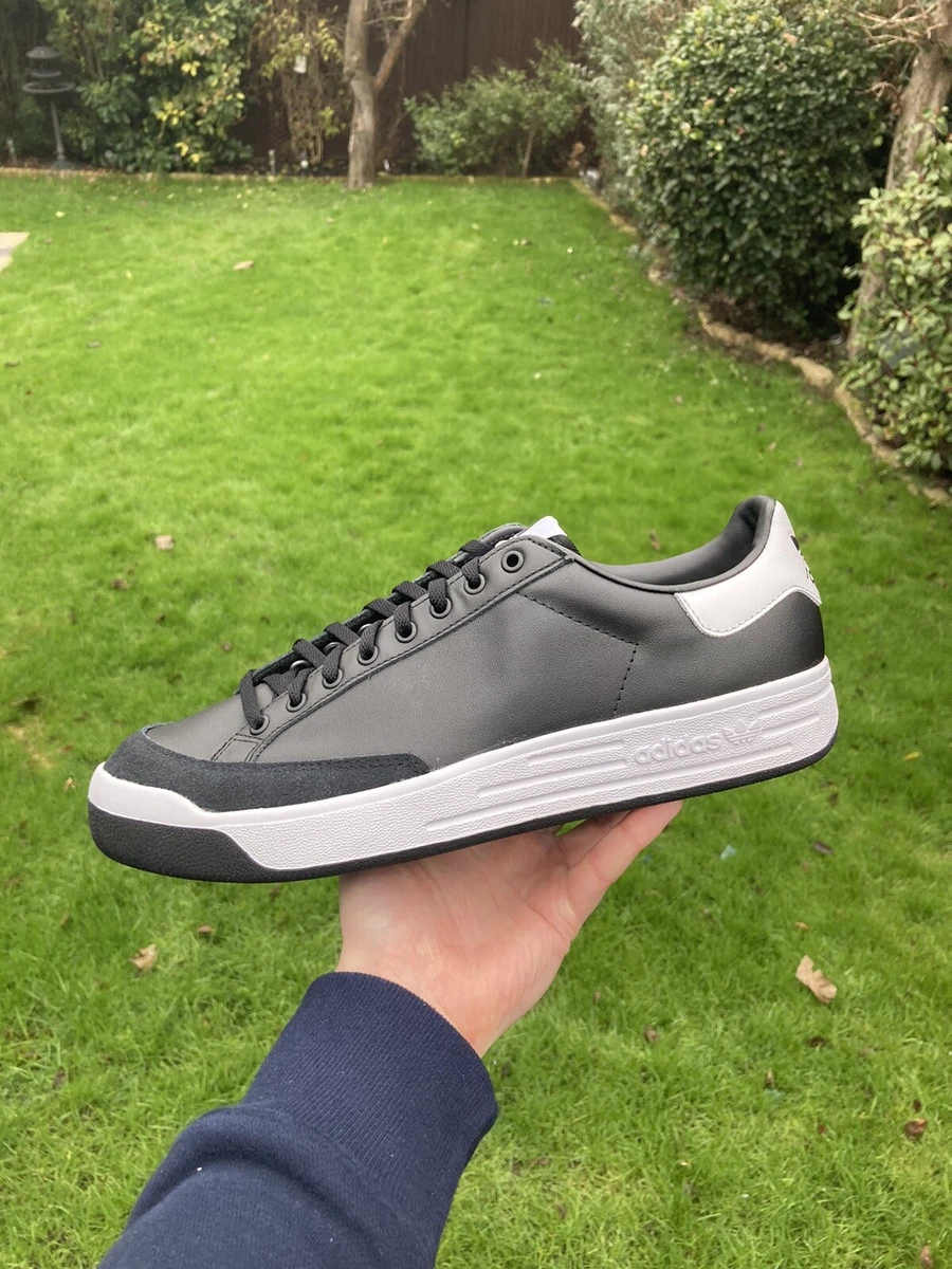 Vervagen Shuraba Verspreiding Adidas Originals Black White Mens Rod Laver Leather Trainers | eBay