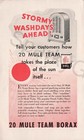20 Mule Team Borax Laundry Sunshine Sales Display Original Grocer Print Ad 1934