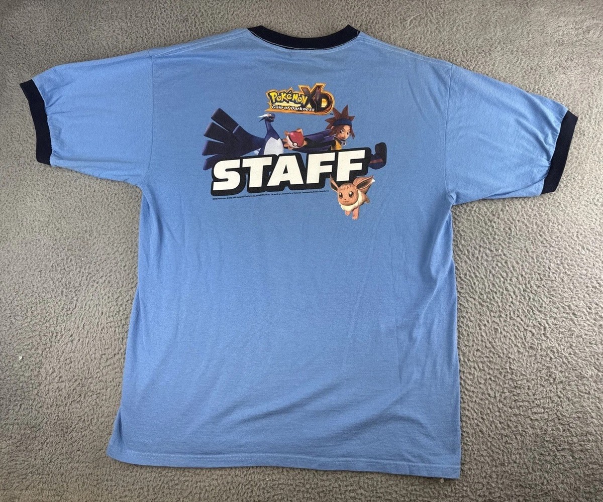 Pokemon Shirt Mens XL Gale Of Darkness Nintendo Rocks America 2005