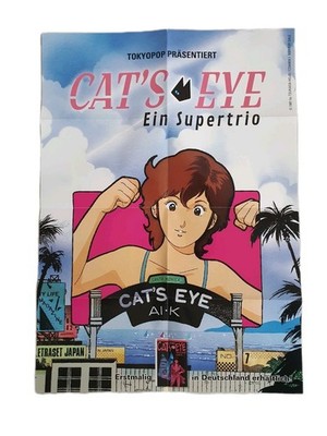 Poster Cat's Eye Ein Supertrio 29 * 41cm Gefaltet Anime Manga Merchandise
