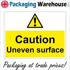 SIGN Caution Uneven Surface Warehouse Factory Floor Danger Injury Hazard WS944F