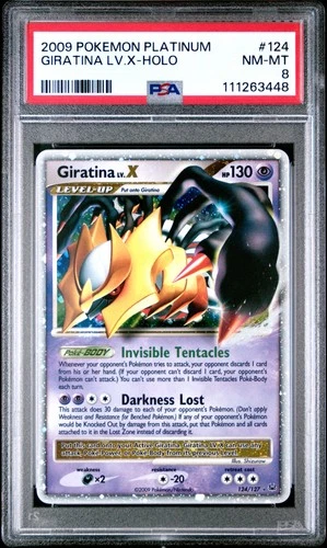2009 Pokemon Platinum Giratina Lv.x Holo 124 PSA 8