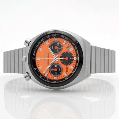 時計 tony Citizen AN3660-81X Orange Dial Men Wristwatch for sale online | eBay
