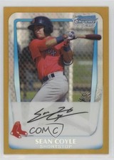 2011 Bowman Chrome Prospects Gold Refractor 39/50 Sean Coyle #BCP100 0x82