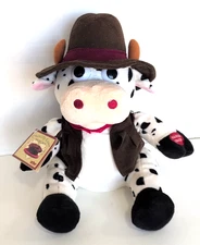 VTG PBC Singing Cow Chantilly Lane Animated Plush Achy Breaky Heart 11"