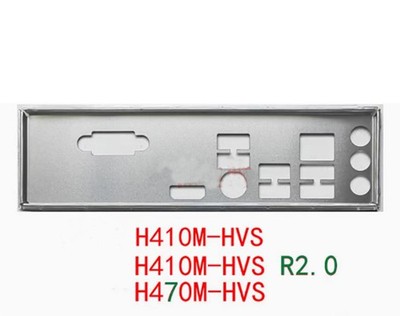 Shield I/O IO Backplate For ASRock H410M-HVS R2.0 Motherboard