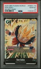 Son Goku FB05-119 PSA 10 Dragon Ball Fusion World New Adventure Secret Rare