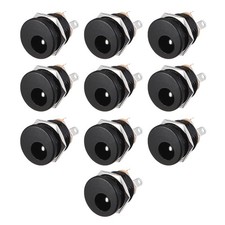 10 x DC-022 5.5mmx2.1mm DC Power Jack Socket 3 Pin Female Panel Mount Connector