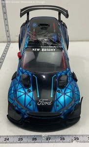 Ford Mustang Blue and Black Mach-E Remote Control RC Car w/ Remote (Untested)