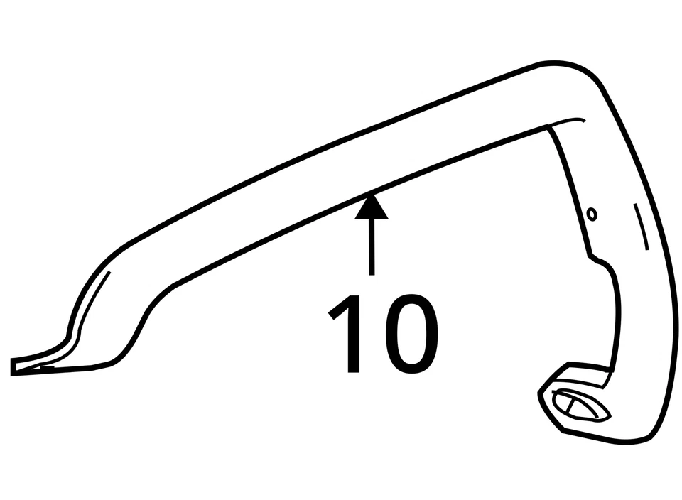 ПОДХОДИТ ДЛЯ 2007-2010 HUMMER H3 МОЛДИНГ F/FDR WHL OPG 15822885 - НОВЫЙ OEM 15822885 - Изображение 4 из 4