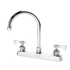 Krowne 15501L 8 in Deck Mount Royal Series Faucet w/ 6 in Gooseneck