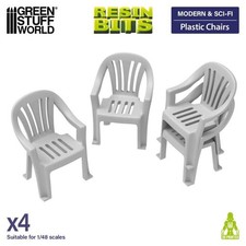 Green Stuff World Plastikstühle Set (4) Gartenstuhl