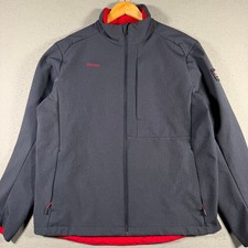 Chick Fil A Team Style Odba Mens Large Charcoal Gray Full Zip Softshell Jacket