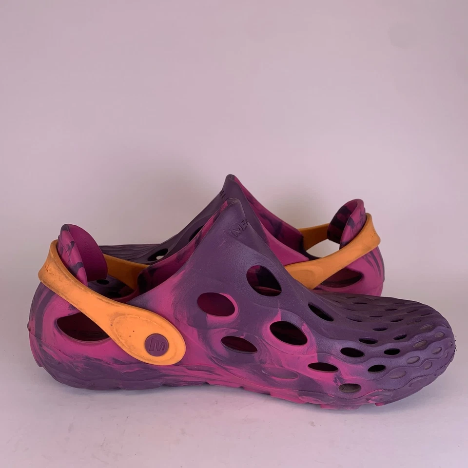 Merrell Youth HYDRO MOC Rosa Púrpura Goma Zapatos para Agua Sandalias Sin Cordones Talla 7 Foto 4 de 4
