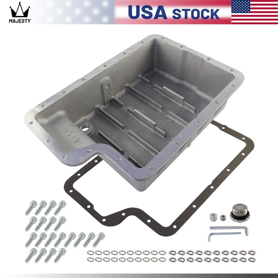 Heavy Duty 5R110 Transmission Deep Pan For Ford 6.0/6.4L F250/F350 03-10 Silver Foto 2 de 4