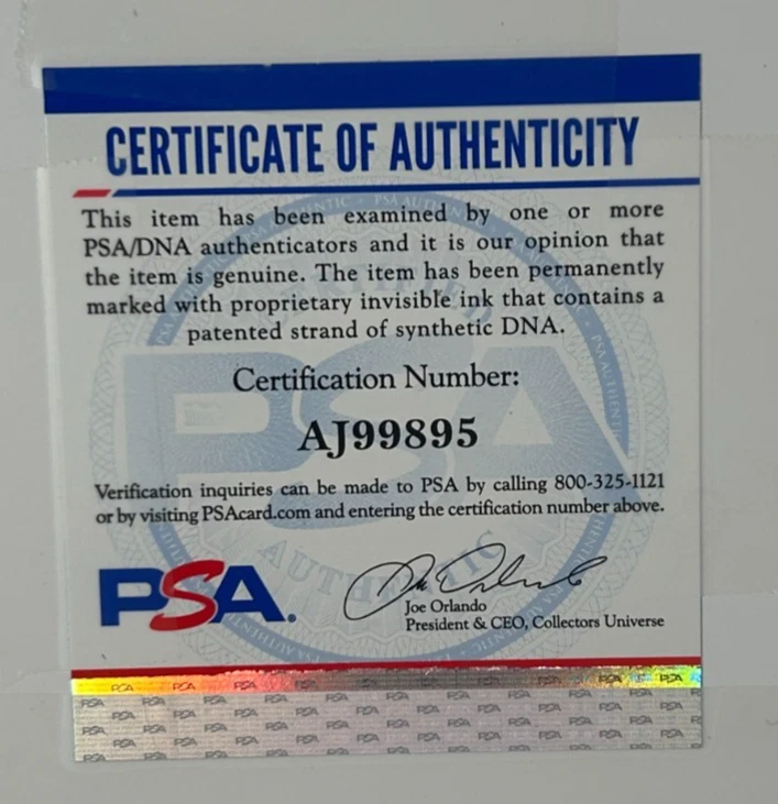 Impressão artística autografada 8x10 Willie Mays emoldurada (12"L x 14"H) PSA CERTIFICADO DE AUTENTICIDADE - Imagem 4 de 4