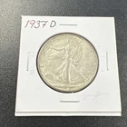 1937-D U.S. Liberty Walking Half Dollar 50c - .9 / Beautiful Coin! - No Reserve!