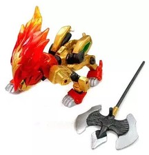 Steel Warrior Duel Knights Mini Figure with Flame Shield and Armor Accessories