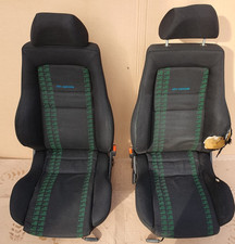 VW GOLF MK3 GTI 16V VR6 EDITION RECARO GREEN BLACK INTERIOR SEATS DOOR CARDS 3DR