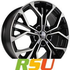 4x GMP Matisse black diamond 5.5x15" ET40 LK4 100 ML 73.1 Alufelgen 15 Zoll