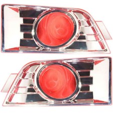Fog Light Trim Set For 2007-2010 Ford Edge Left Right W Fog Light Hole 2pc Fog Light Trim Set For 2007-2010 Ford Edge Left Right W Fog Light Hole 2pc