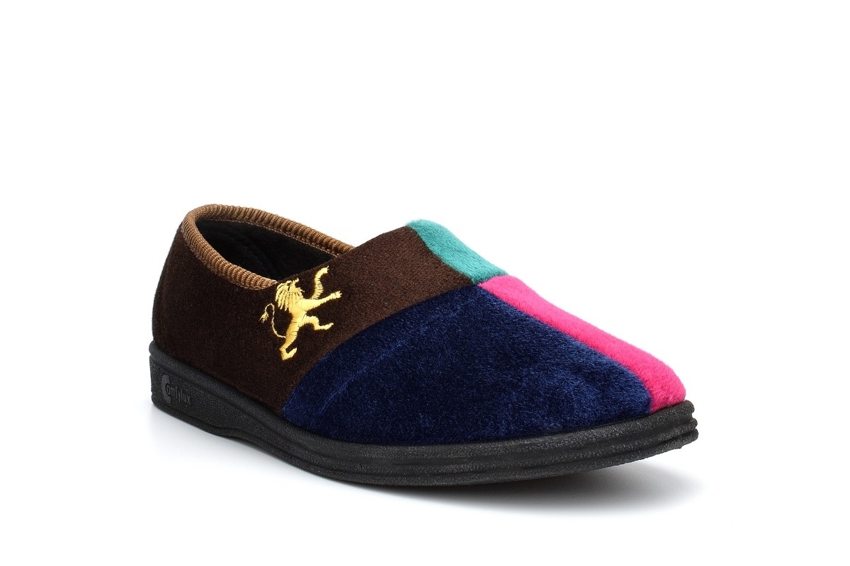 SAOLA Pantofole uomo moquette ciabatte uomo slip on motivo leone suola gomma