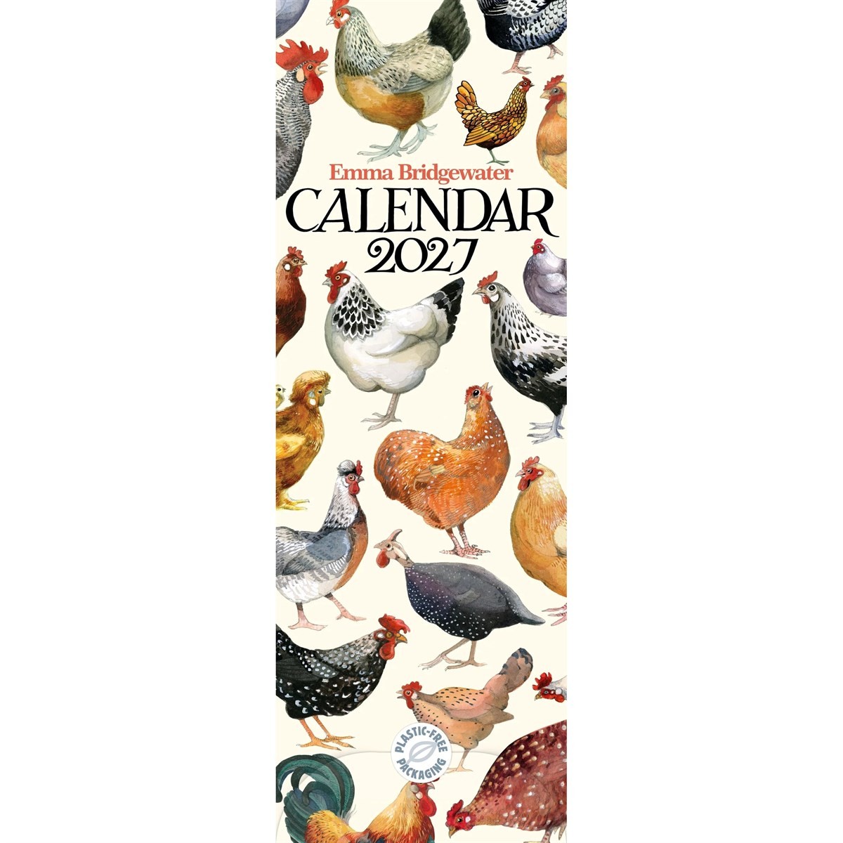 Emma Bridgewater Chickens 2027 Slim Month To View Wall Calendar - Image 5