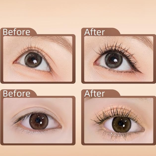 Black Waterproof Mascara w/ Butterfly-Design Case, Small Brush for Short Lashes - Picture 3 of 6