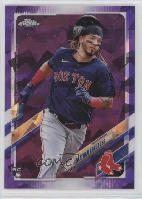 2021 Topps Chrome Sapphire Purple 8/10 Jonathan Arauz #468 Rookie RC 0xh3
