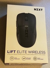 Nzxt Lift Elite Wireless Gaming Mouse – Ultra Leggero 57 G – 4K/8K Polling Rates, Switch Ottici, Sensore Ottico 26K Dpi – Lunga Durata Della Batteria – Grip Laterali In Gomma – Nero-image