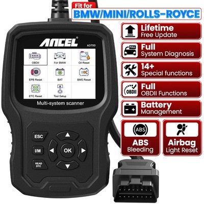 Full System Car Diagnostic Tool OBD2 Scanner Fit for BMW Mini Battery Register