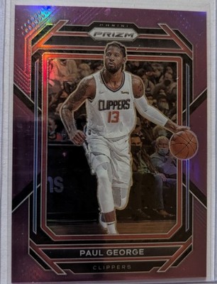 2022-23 Panini Prizm - Paul George #138 Purple Prizm /99