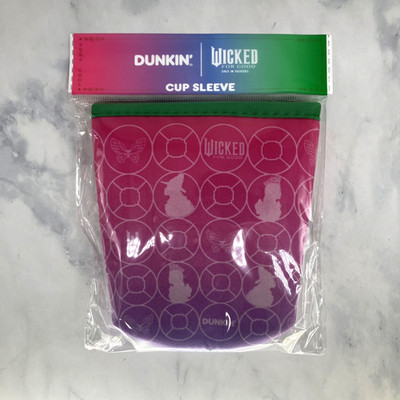 Dunkin WICKED Cup Sleeve PINK Limited Edition 2025 *FREE GIFT W/PURCHASE*