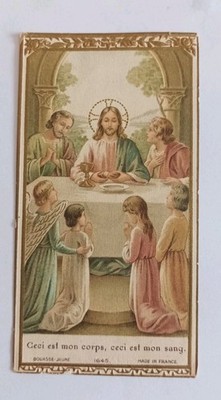 Altes Andachtsbild ''Das ist mein Körper, das ist mein Blut''
