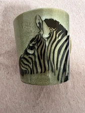 AMERICAN SAFARI BLUE HARBOR COFFEE MUG ZEBRA COFFEE CUP