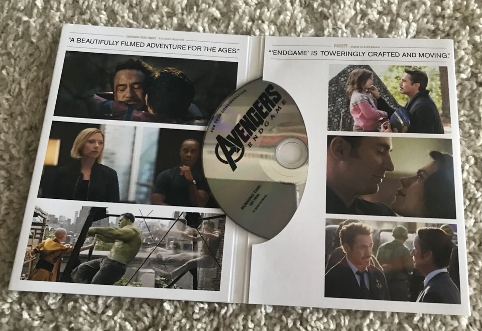AVENGERS ENDGAME & AGENTS OF SHIELD FYC ACADEMY DVDS MARVEL STUDIOS MCU - Image 4 of 4