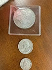 1888 S Morgan 1964 quarter 1945 dime