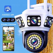 Triple Screen Triple Lens Outdoor WiFi PTZ CCTV Security IP Camera Night Vision