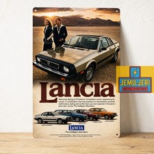 Lancia Scorpion Vintage Metal Poster Sign Classic Car Garage Plaque 20x30cm