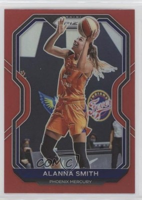 2021 Panini Prizm WNBA Red Prizm 24/299 Alanna Smith #52 10no