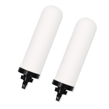 2 PCS 7 Inch Ceramic Water Filter Candle,7'' Water Filter Replacement Filters wi