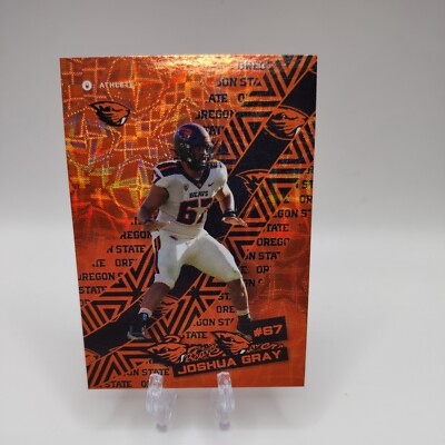   JOSHUA GRAY   2024 Onit Athlete Oregon State Beavers Sticker Holofoil SP 