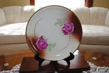 Impressive Antique Charger Norma Beauty Rose HR/  BT Co. Germany/ Signed